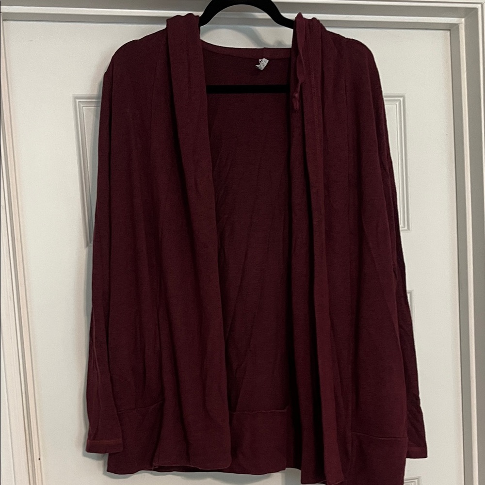 Z Supply Maroon Knit Cardigan